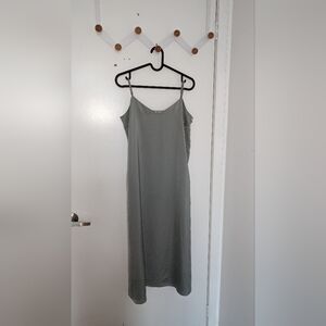 Uniqlo silk slip dress